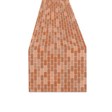 Brick Printed Pattern Print Design 02 Table Runner