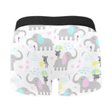 Cute elephant mouse pattern Men's All Over Print Boxer Briefs Men's Underwear