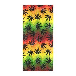 Canabis Marijuana Weed Pattern Print Design 03 Beach Towel