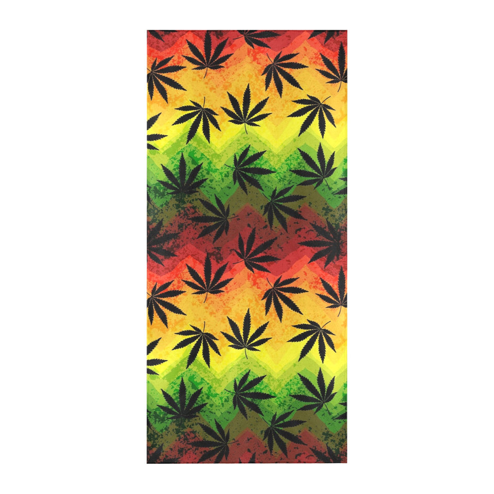 Canabis Marijuana Weed Pattern Print Design 03 Beach Towel
