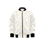 Christmas tree Christmas element Silver gold patte Kids' Boys' Girls' Bomber Jacket