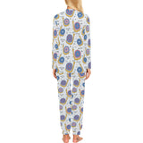 Snail Pattern Print Design 05 Women's All Over Print Pajama Set