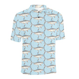 Swordfish Pattern Print Design 01 Men's All Over Print Polo Shirt
