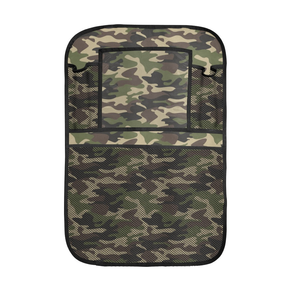 Dark Green camouflage pattern Car Seat Back Organizer