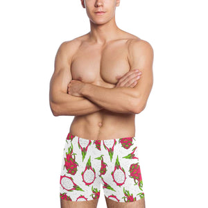 dragon fruits white background Men's Swimming Trunks