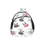 French bulldog cup paw pattern All Over Print Chest Bag