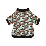 Coconut Pattern Print Design 03 All Over Print Pet Dog Round Neck Fuzzy Shirt