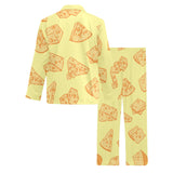 Cheese design pattern Men's Long Pajama Set
