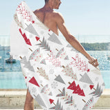 Cute Christmas tree pattern Beach Towel