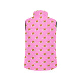 Pancake Pattern Print Design 04 Women's Padded Vest