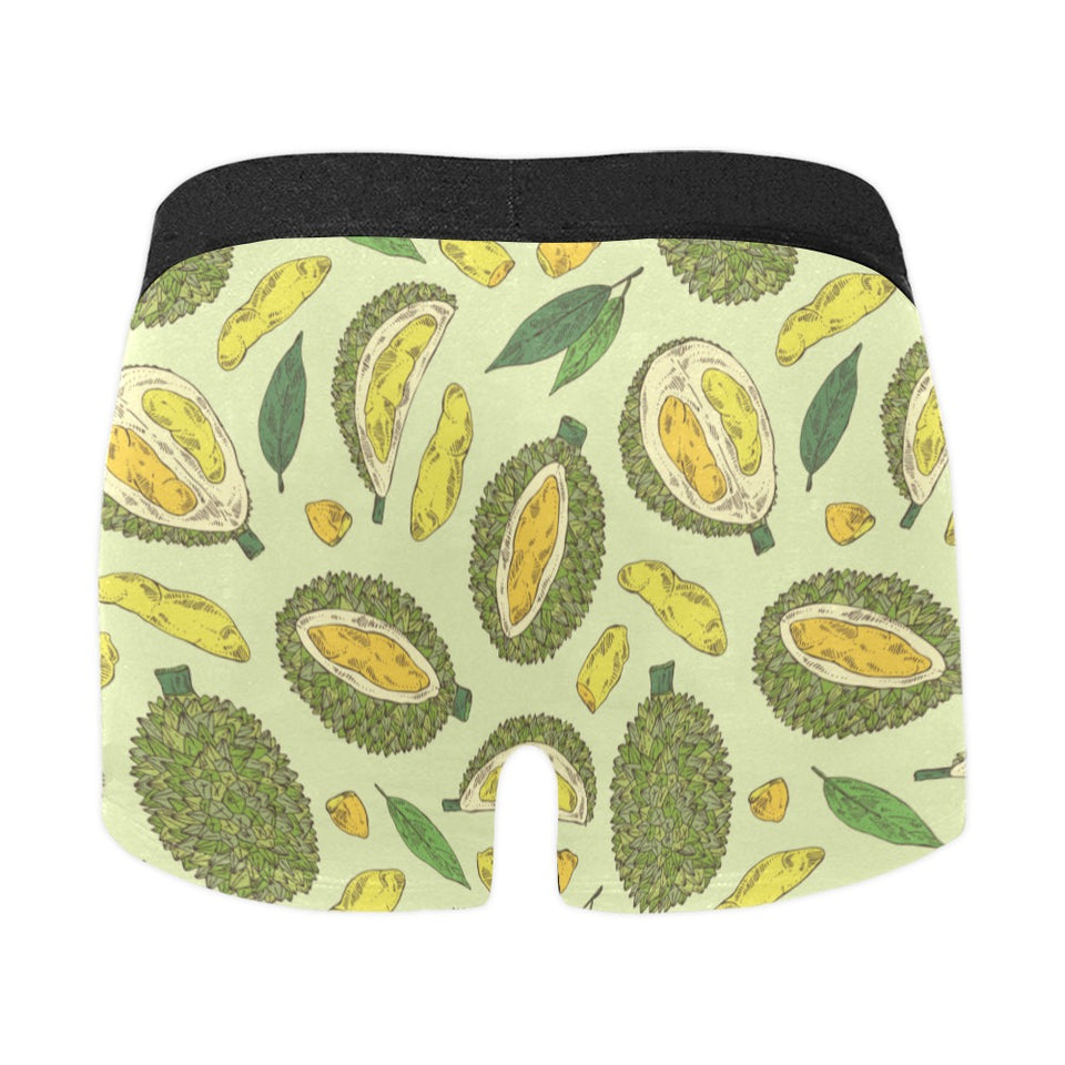 Durian leaves pattern background Men's All Over Print Boxer Briefs Men's Underwear