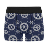 nautical steering wheel design pattern Men's All Over Print Boxer Briefs Men's Underwear