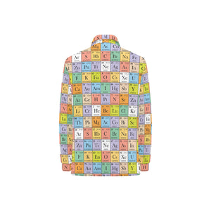 Chemistry Periodic Table Pattern Print Design 01 Women's Long Sleeve Polo Shirt