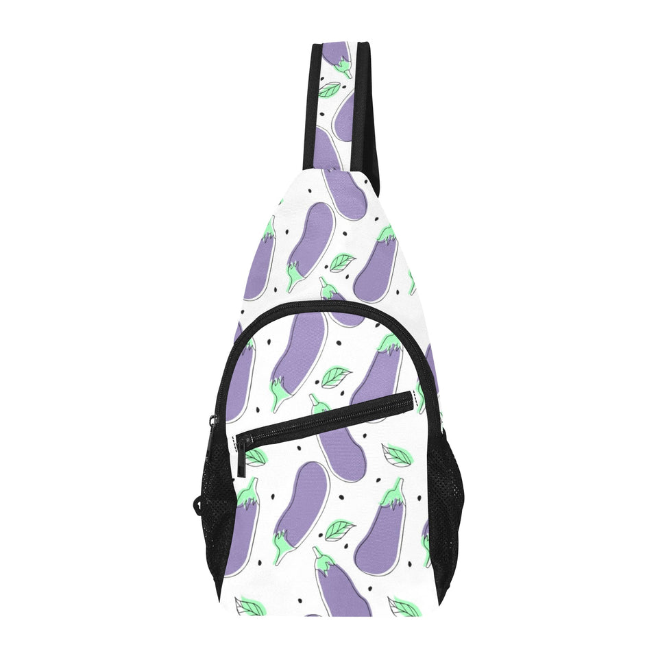 Eggplant Pattern Print Design 05 All Over Print Chest Bag