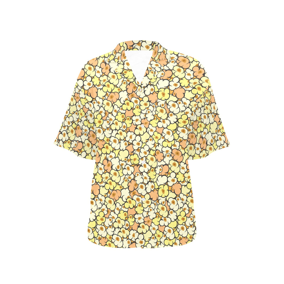 Popcorn Pattern Print Design 03 Women's All Over Print Hawaiian Shirt