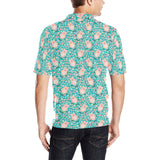 Pig Pattern Print Design 01 Men's All Over Print Polo Shirt