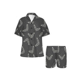 Hand drawn boomerang Australian aboriginal ornamen Women's V-Neck Short Pajama Set