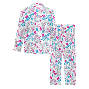 Darts Pattern Print Design 01 Men's Long Pajama Set