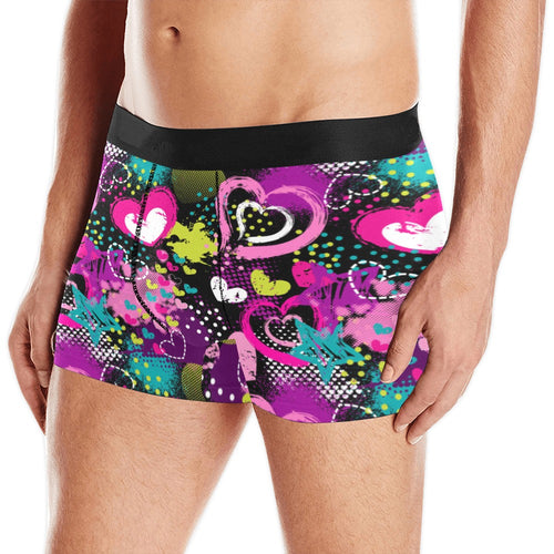 heart dot wave star creative design pattern Men's All Over Print Boxer Briefs Men's Underwear
