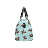 Horses running horses rider pattern Travel Bag