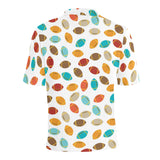 Colorful american football ball pattern Men's All Over Print Polo Shirt