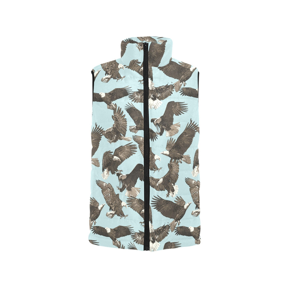 Eagle Pattern Print Design 01 Men's Padded Vest
