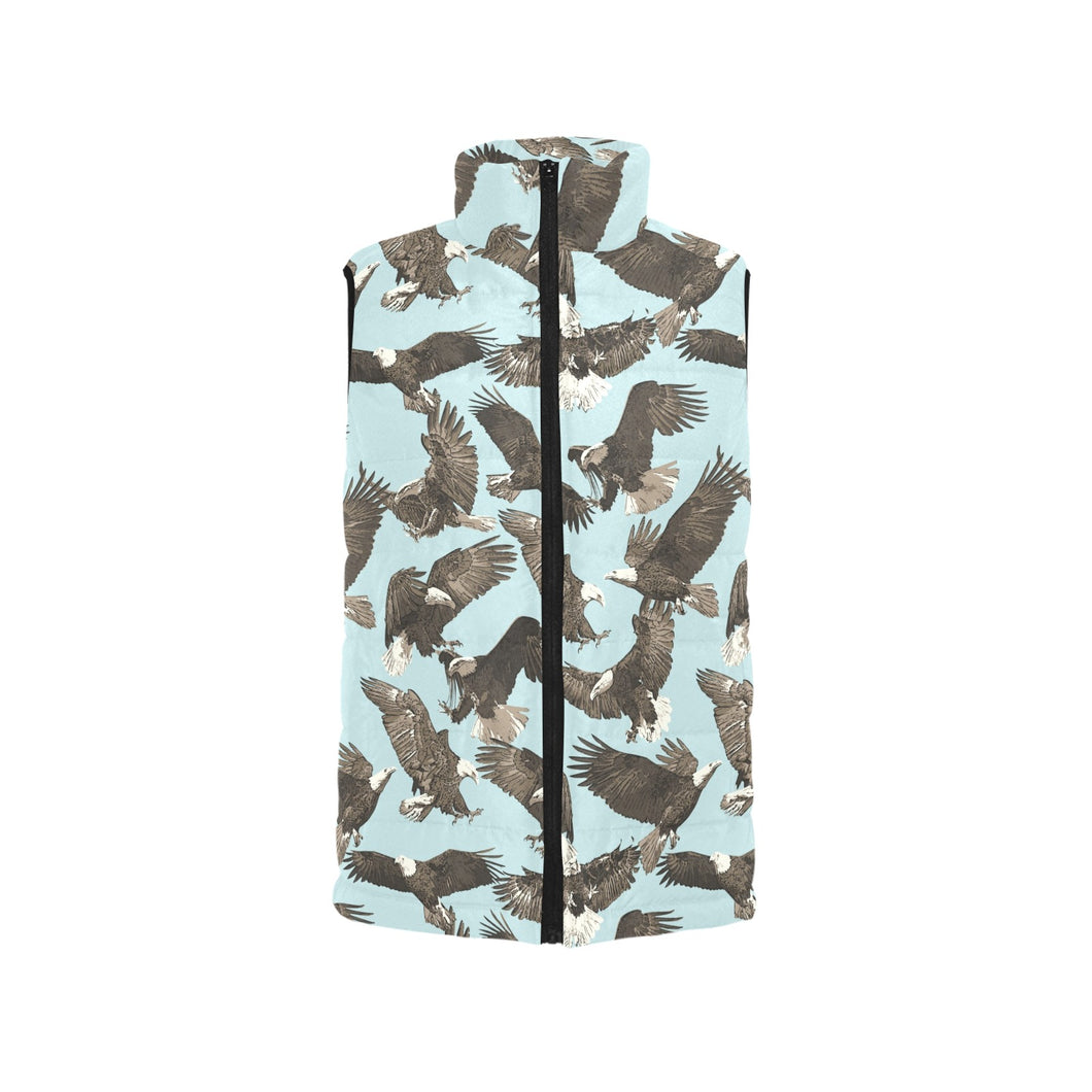 Eagle Pattern Print Design 01 Men's Padded Vest