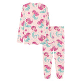 Cute little mermaid pattern Women's All Over Print Pajama Set