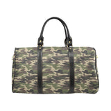 Dark Green camouflage pattern Travel Bag