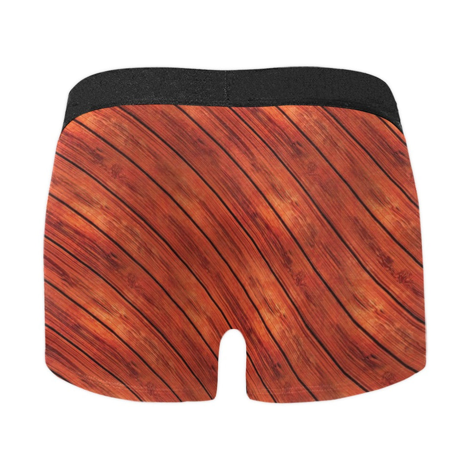 Wood Printed Pattern Print Design 03 Men's All Over Print Boxer Briefs Men's Underwear