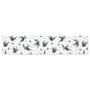 Swallow Pattern Print Design 04 Table Runner