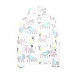 Cute elephant mouse pattern Kids' Boys' Girls' Padded Hooded Jacket