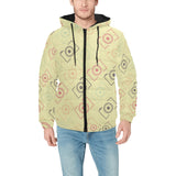 Camera Pattern Print Design 01 Men's Padded Hooded Jacket