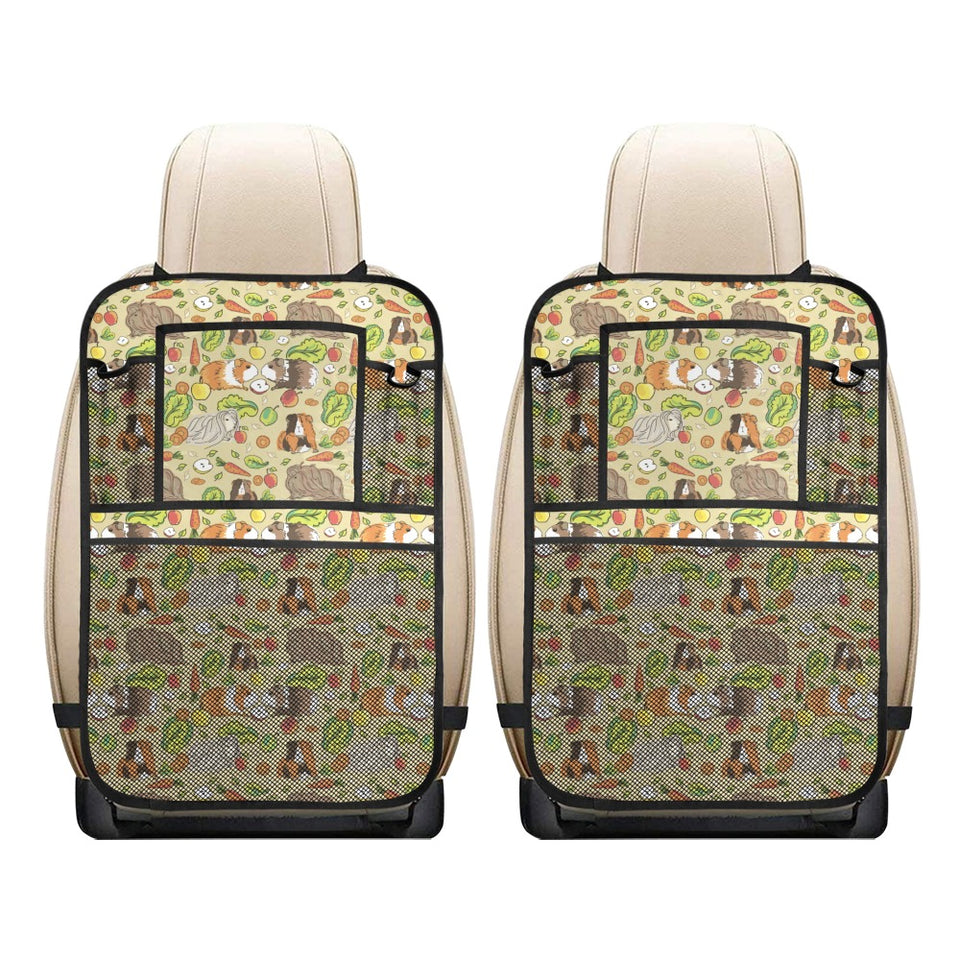 Guinea Pig Pattern Print Design 04 Car Seat Back Organizer