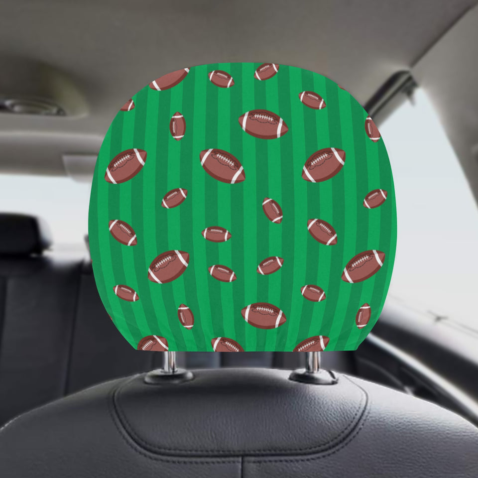 American football ball field background Car Headrest Cover