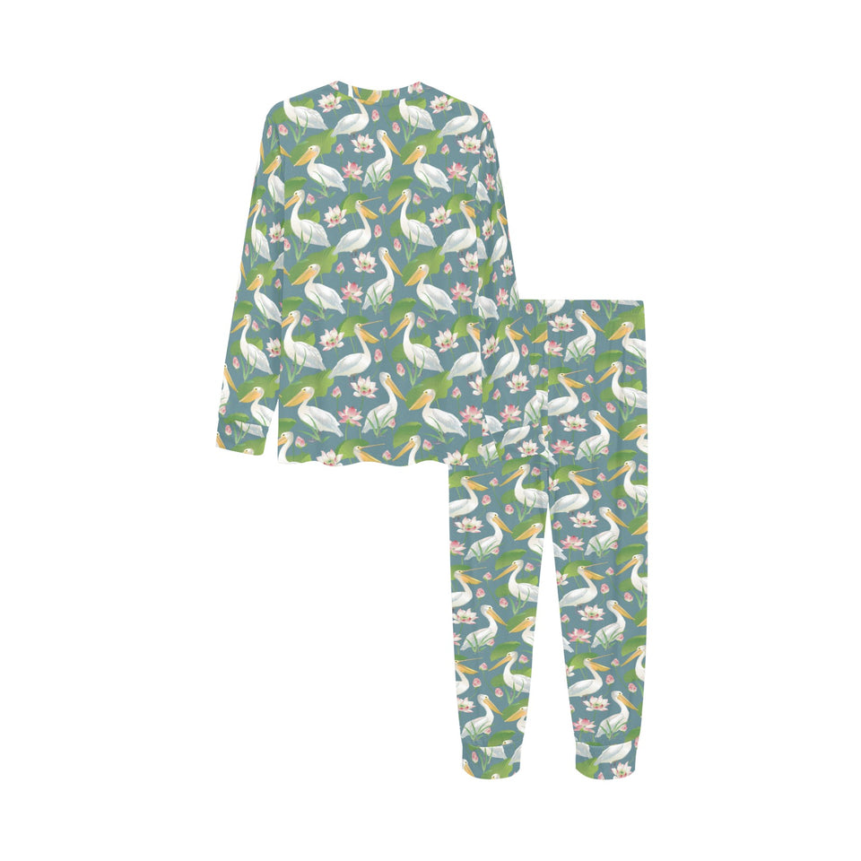 Pelican Pattern Print Design 04 Kids' Boys' Girls' All Over Print Pajama Set