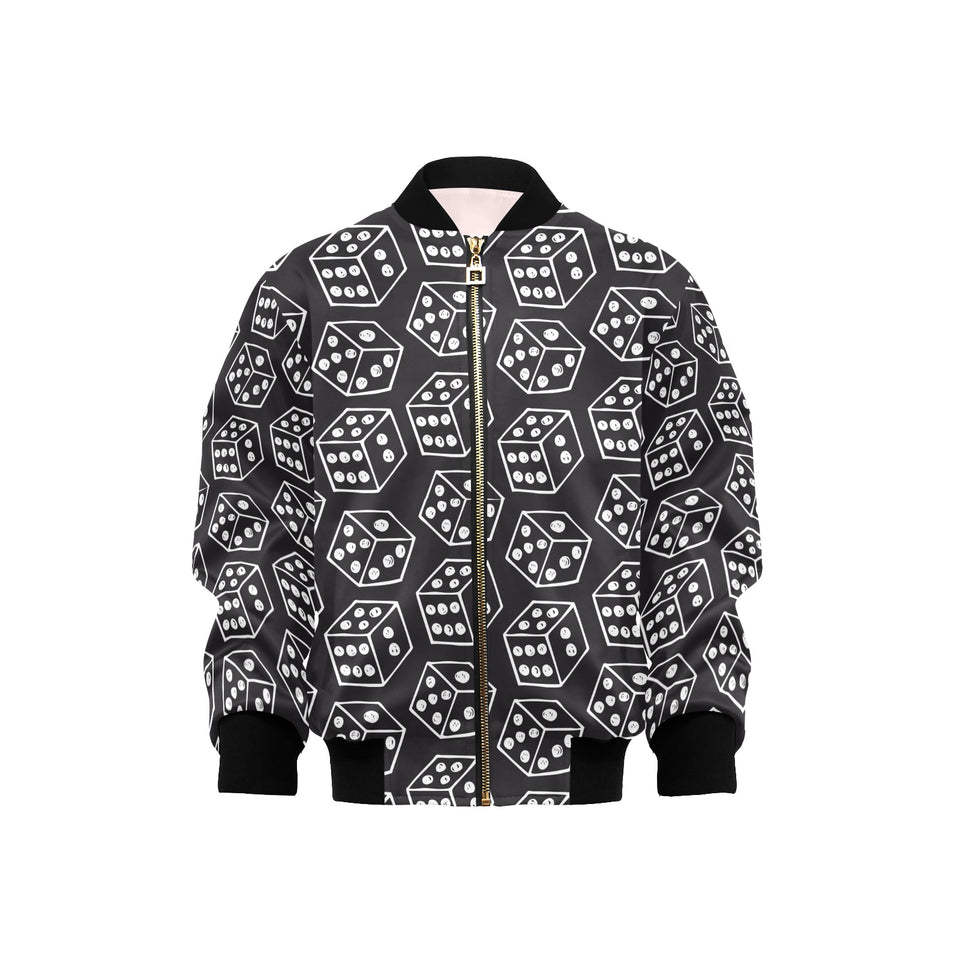 Dice Pattern Print Design 01 Kids' Boys' Girls' Bomber Jacket