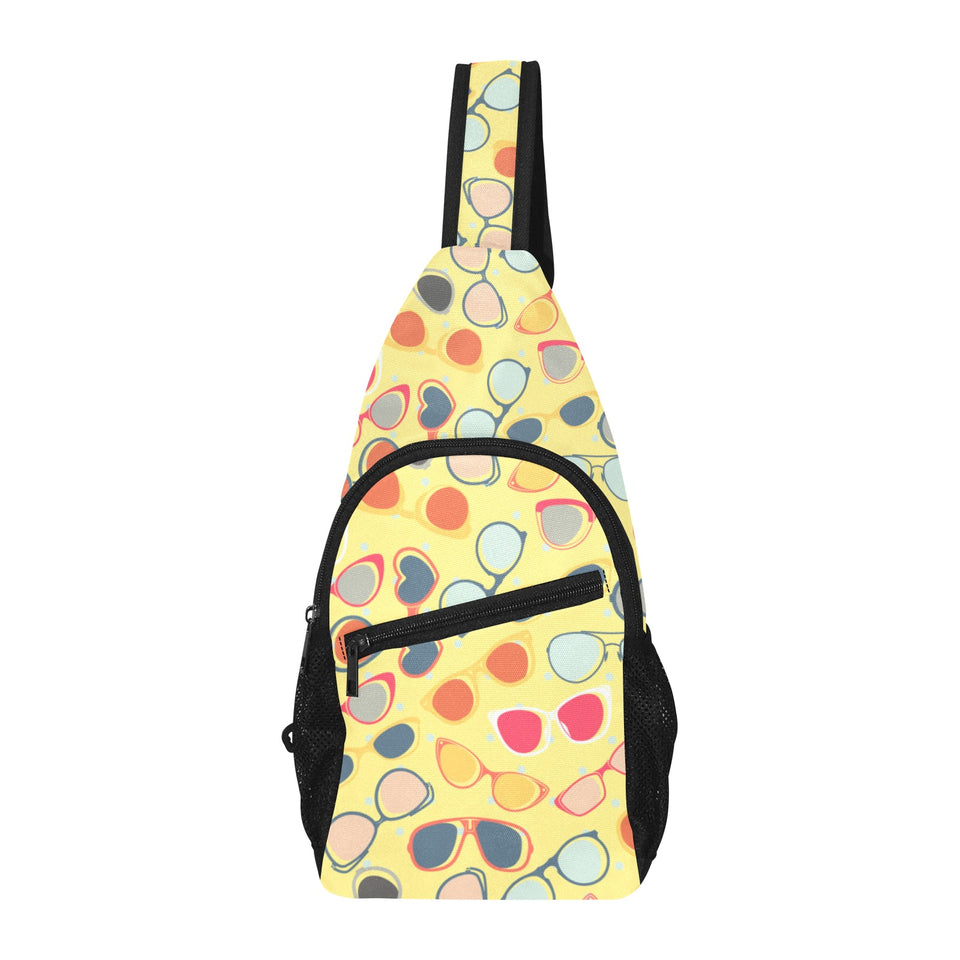 Sun Glasses Pattern Print Design 05 All Over Print Chest Bag