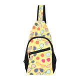 Sun Glasses Pattern Print Design 05 All Over Print Chest Bag