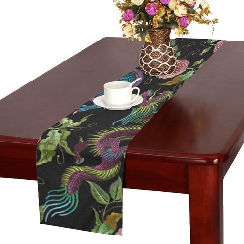 Dragons flower pattern Table Runner