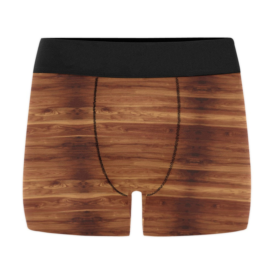Wood Printed Pattern Print Design 04 Men's All Over Print Boxer Briefs Men's Underwear
