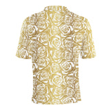 Rose Pattern Print Design 05 Men's All Over Print Polo Shirt