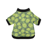 Hop pattern Hop cone background All Over Print Pet Dog Round Neck Fuzzy Shirt