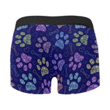 Dog Paws Pattern Print Design 02 Men's All Over Print Boxer Briefs Men's Underwear