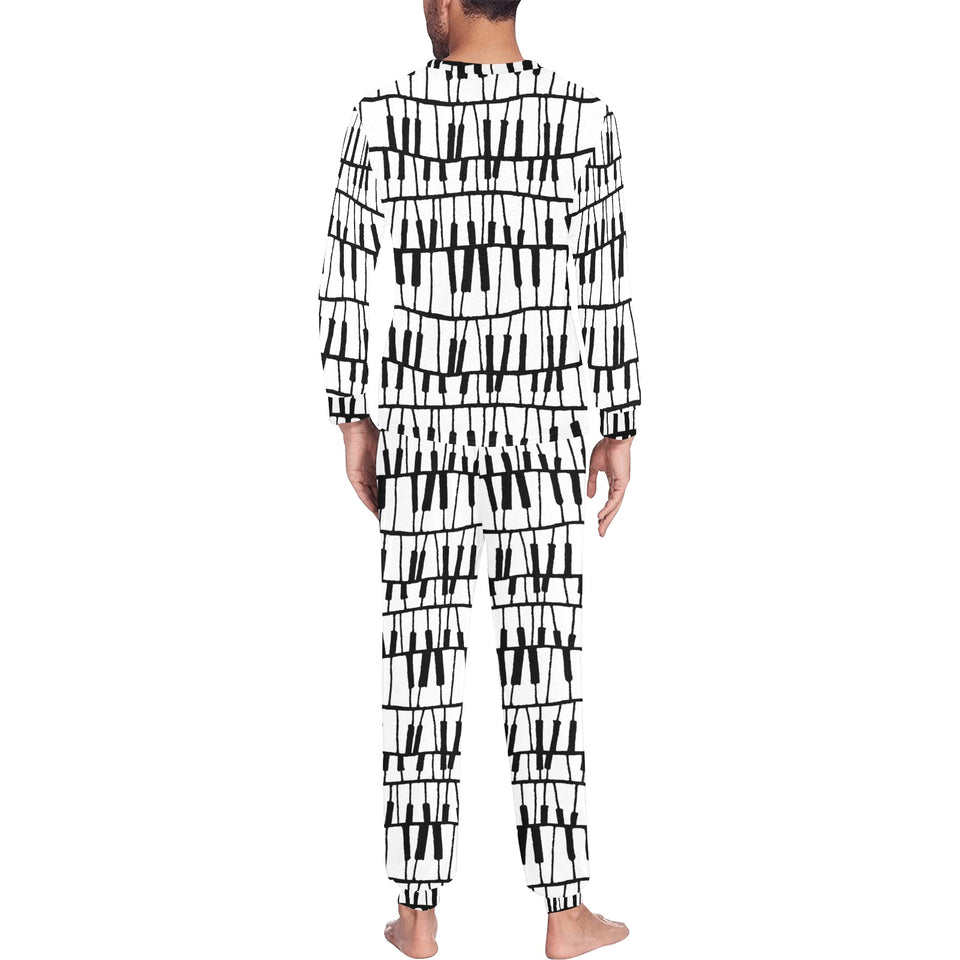 Piano Pattern Print Design 03 Men's All Over Print Pajama