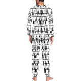 Piano Pattern Print Design 03 Men's All Over Print Pajama