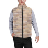 Brick Printed Pattern Print Design 01 Men's Padded Vest