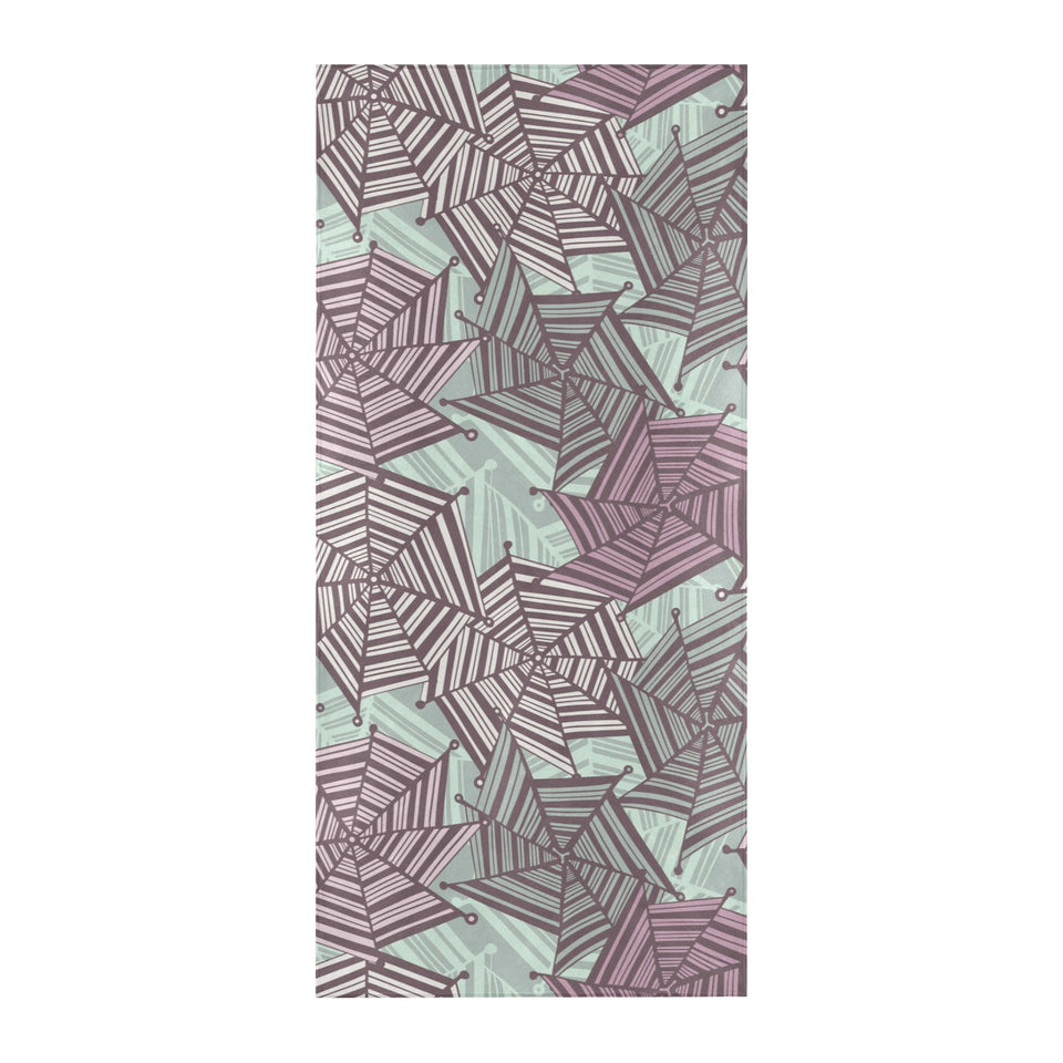 Spider web cobweb design color pattern Beach Towel