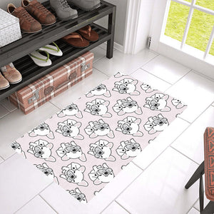 Cute french bulldog pattern Doormat