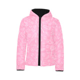 Sweet candy pink background Kids' Boys' Girls' Padded Hooded Jacket